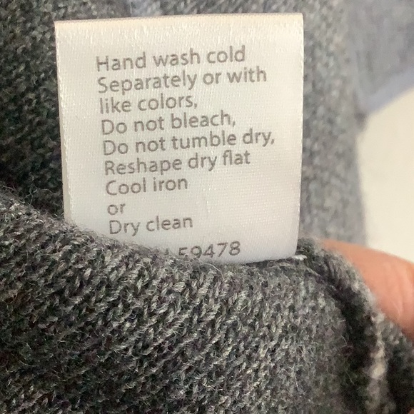 Benedetta B. Womens Cardigan Sweater Size Small Charcoal Gray Merino Wool Blend - Picture 8 of 8